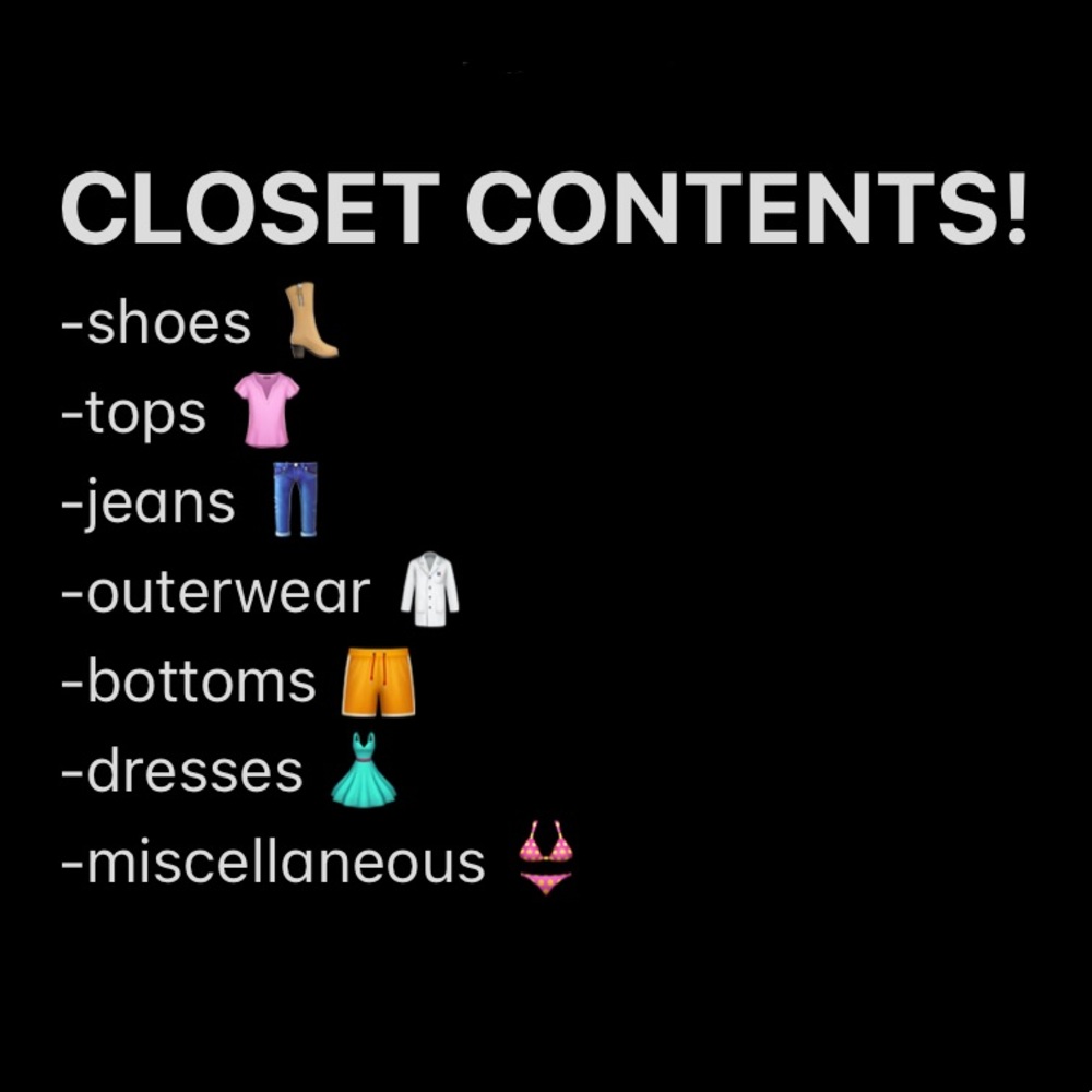 the order my closet is in!